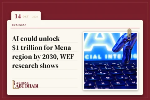 AI could unlock $1 trillion for Mena region by 2030, WEF research shows