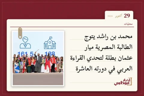 محمد بن راشد يتوج الطالبة المصرية ميار عثمان بطلة لتحدي القراءة العربي في دورته العاشرة