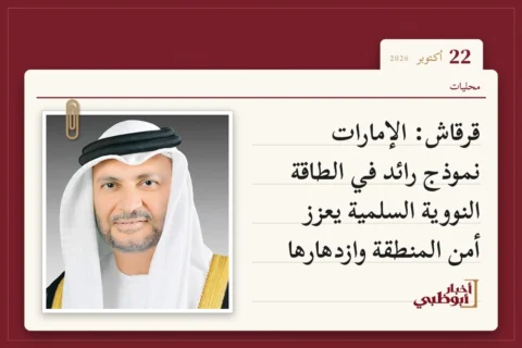 قرقاش: الإمارات نموذج رائد في الطاقة النووية السلمية يعزز أمن المنطقة وازدهارها