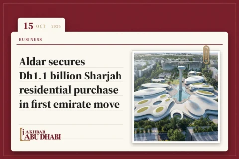 Aldar secures Dh1.1 billion Sharjah residential purchase in first emirate move
