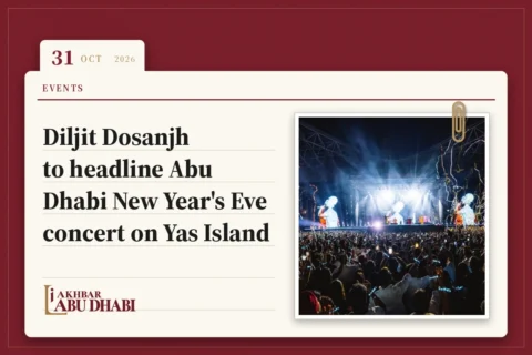 Diljit Dosanjh to headline Abu Dhabi New Year's Eve concert on Yas Island