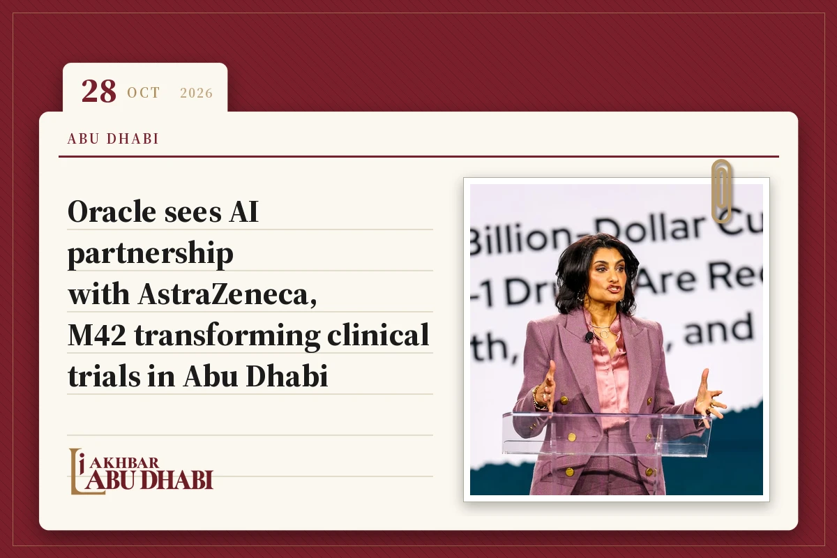 Oracle sees AI partnership with AstraZeneca, M42 transforming clinical trials in Abu Dhabi