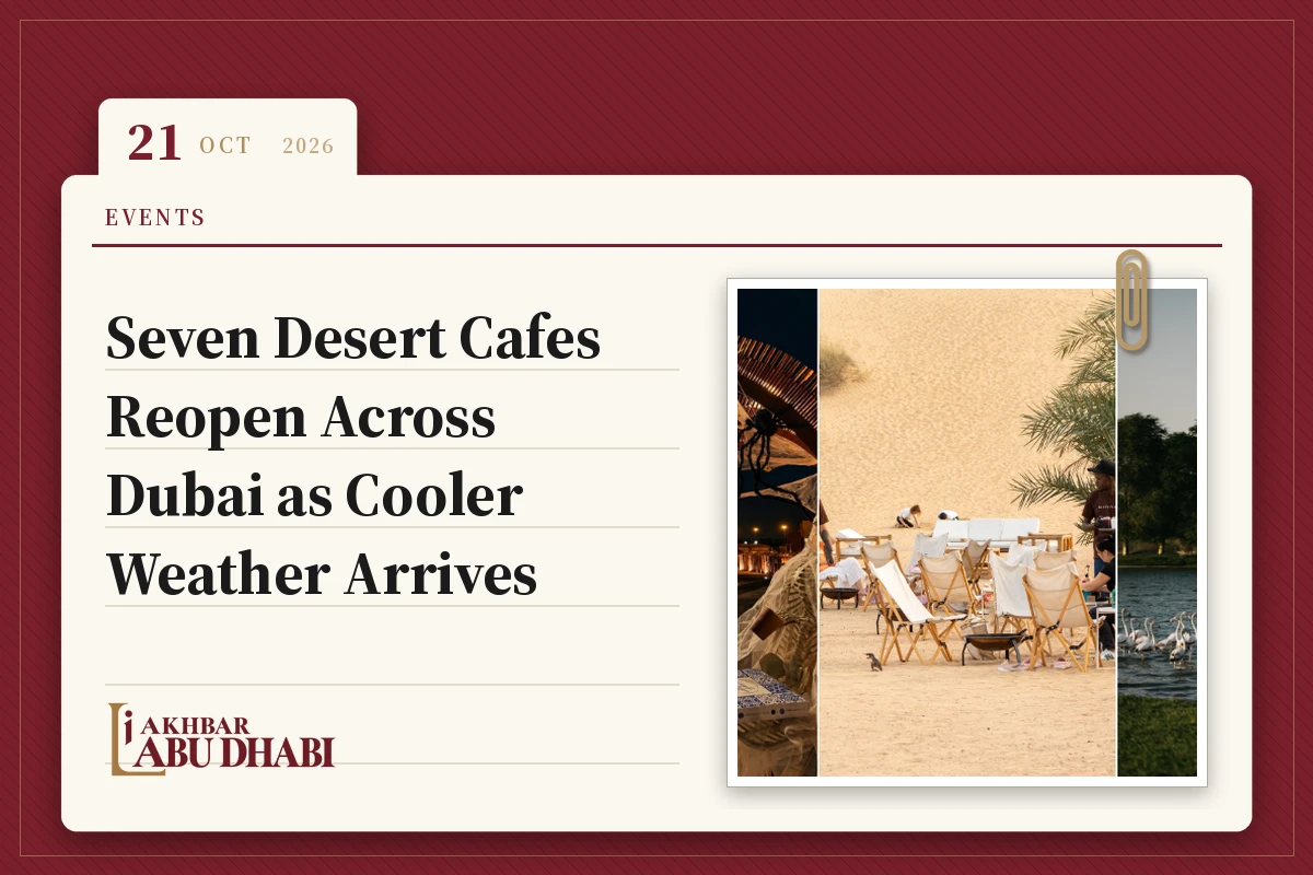 Seven Desert Cafes Reopen Across Dubai as Cooler Weather Arrives