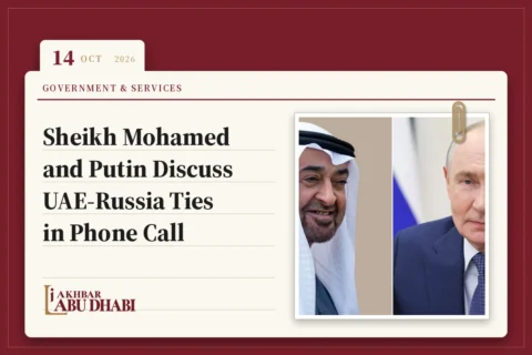 Sheikh Mohamed and Putin Discuss UAE‑Russia Ties in Phone Call