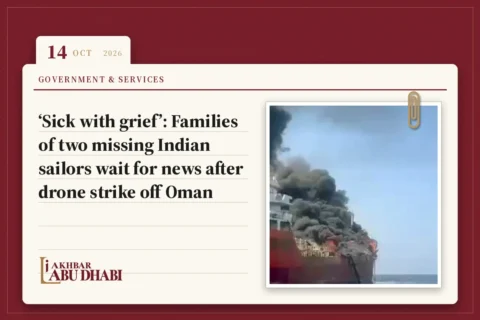‘Sick with grief’: Families of two missing Indian sailors wait for news after drone strike off Oman